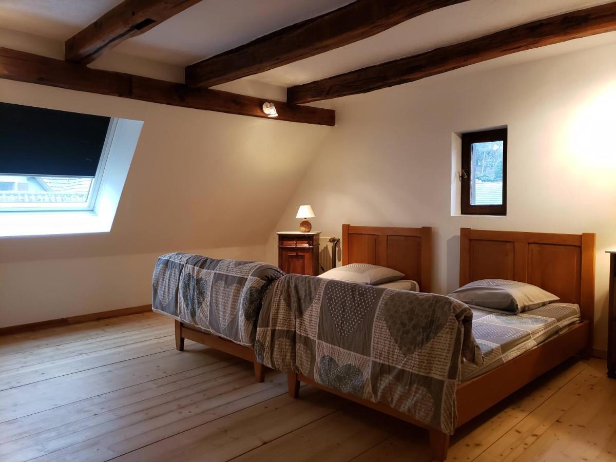 Gite Au Petit Ruisseau-Etage Et Combles-Maison Alsacienne 4 Personnes 4 Nuitees Minimum Langensoultzbach Екстериор снимка